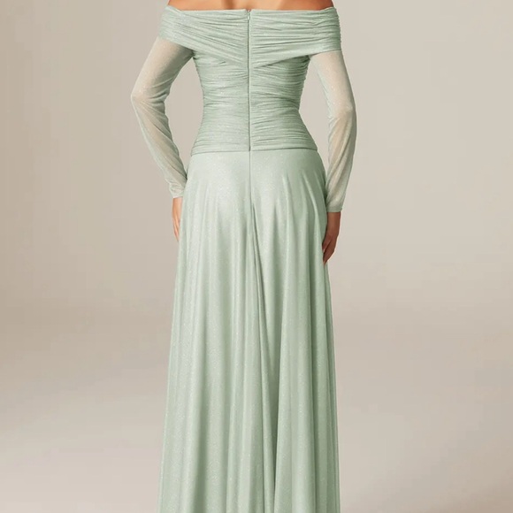 Aw Bridal Isadora Sage Green Dress - Picture 4 of 8